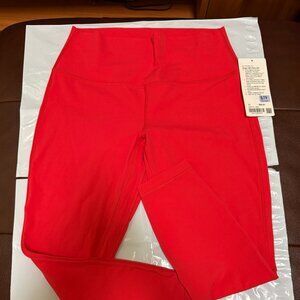Lululemon Align HR Sz 12 Pant Red LORE $108 NWT